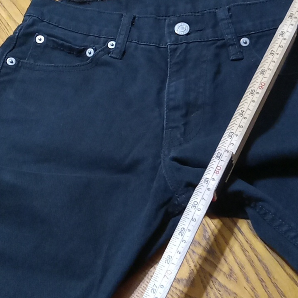 LEVI'S 511 Jeans Mens 30 X 32 BLACK Pants Used Preowned Work - Picture 4 of 9